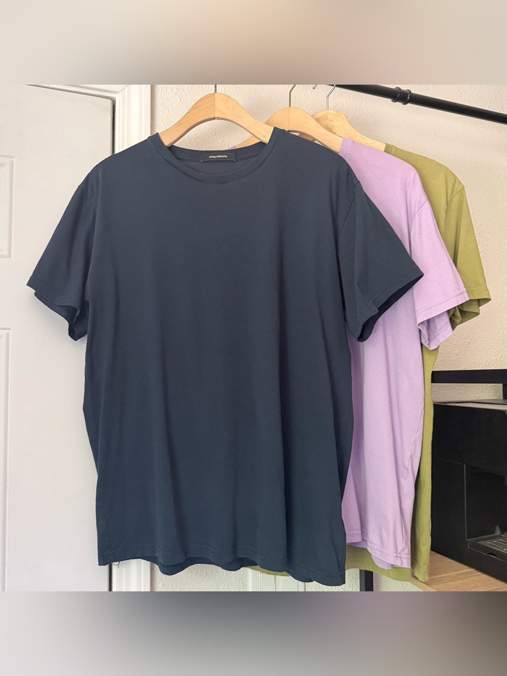 AIRBAG CRAFTWORKS‎ lot of 3- crew neck cotton short sleeve tee t-shirts